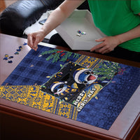 Barbados Christmas Puzzle Funny Flying Fish Road Trip Selfie