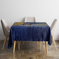 Barbados Christmas Tablecloth Funny Flying Fish Road Trip Selfie