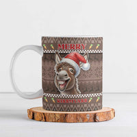 Donkey Christmas Ceramic Mug Merry Kiss My Ass - Wonder Print Shop