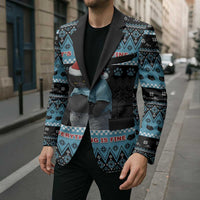 Cat Christmas Blazer It’s Fine I’m Fine Everything Is Fine - Wonder Print Shop