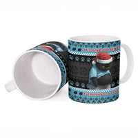 Cat Christmas Ceramic Mug It’s Fine I’m Fine Everything Is Fine - Wonder Print Shop