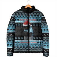 Cat Christmas Padded Jacket It’s Fine I’m Fine Everything Is Fine - Wonder Print Shop