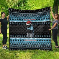 Cat Christmas Quilt It’s Fine I’m Fine Everything Is Fine - Wonder Print Shop