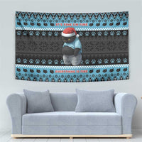 Cat Christmas Tapestry It’s Fine I’m Fine Everything Is Fine - Wonder Print Shop
