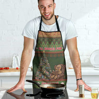 Book Lovers Christmas Apron Gingerbread With Xmas Book Tree - Wonder Print Shop