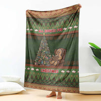 Book Lovers Christmas Blanket Gingerbread With Xmas Book Tree - Wonder Print Shop
