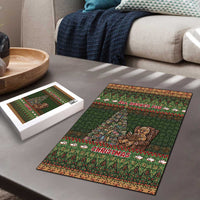 Book Lovers Christmas Puzzle Gingerbread With Xmas Book Tree - Wonder Print Shop