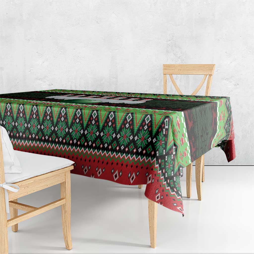 Bowling Christmas Tablecloth Merry Bowlmas - Wonder Print Shop