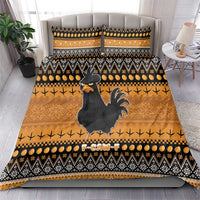 Chicken Christmas Bedding Set F Caw F - Wonder Print Shop