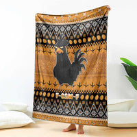 Chicken Christmas Blanket F Caw F - Wonder Print Shop