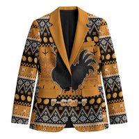 Chicken Christmas Blazer F Caw F - Wonder Print Shop