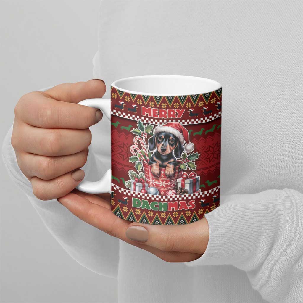 Dachshund Christmas Ceramic Mug Merry Dachmas - Wonder Print Shop