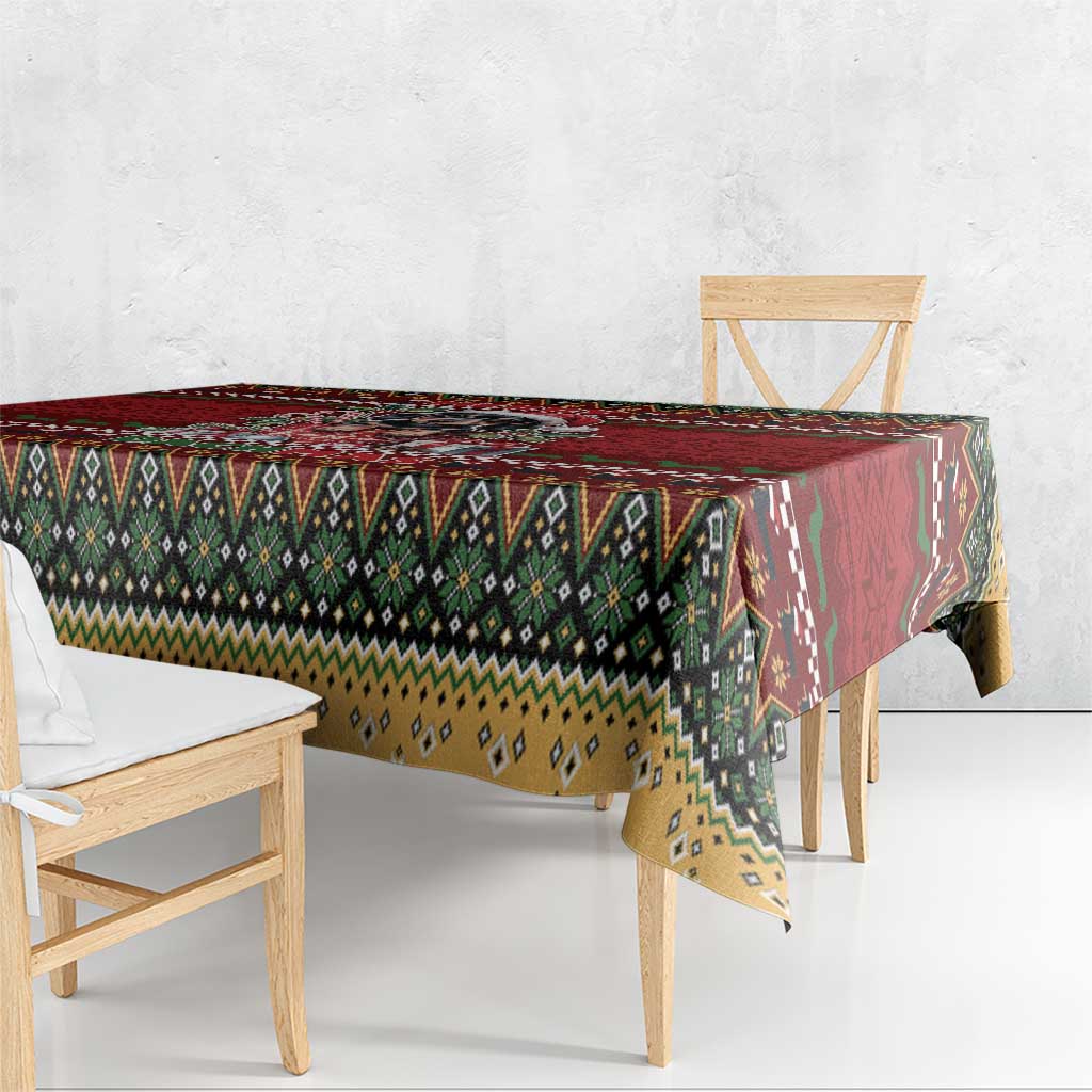 Dachshund Christmas Tablecloth Merry Dachmas - Wonder Print Shop