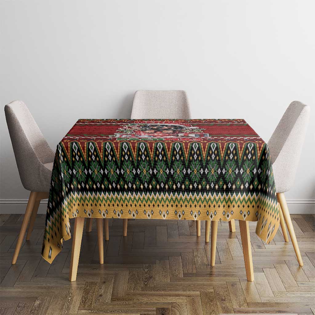 Dachshund Christmas Tablecloth Merry Dachmas - Wonder Print Shop