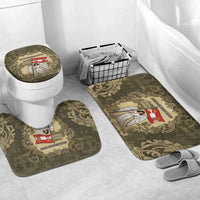 Austria-Hungary Bathroom Set Angel Holding A Flag Vintage Style - Wonder Print Shop