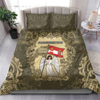 Austria-Hungary Bedding Set Angel Holding A Flag Vintage Style - Wonder Print Shop