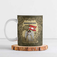 Personalized Austria-Hungary Ceramic Mug Angel Holding A Flag Vintage Style - Wonder Print Shop