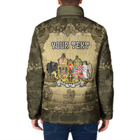 Personalized Austria-Hungary Padded Jacket Angel Holding A Flag Vintage Style - Wonder Print Shop