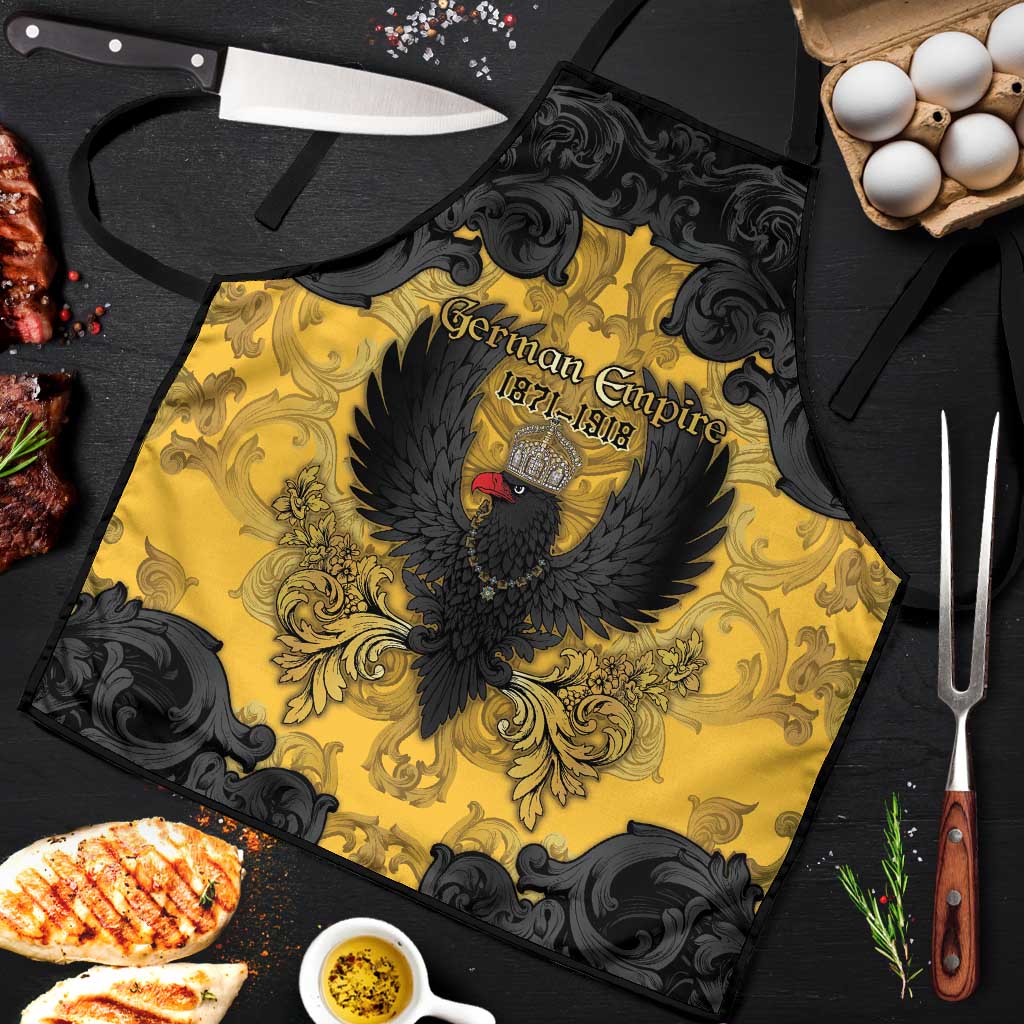 German Empire Apron Imperial Black Eagle With Baroque Patterns - Wonder Print Shop