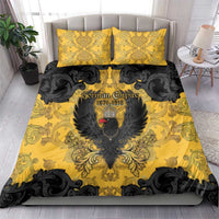 German Empire Bedding Set Imperial Black Eagle With Baroque Patterns - Wonder Print Shop