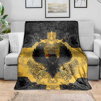 German Empire Blanket Imperial Black Eagle With Baroque Patterns - Wonder Print Shop
