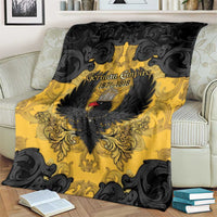 German Empire Blanket Imperial Black Eagle With Baroque Patterns - Wonder Print Shop