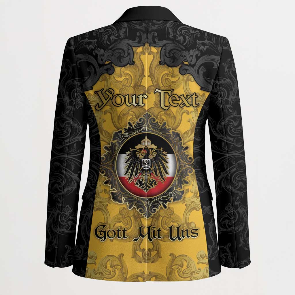 Personalized German Empire Blazer Imperial Black Eagle With Baroque Patterns - Wonder Print Shop