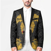 Personalized German Empire Blazer Imperial Black Eagle With Baroque Patterns - Wonder Print Shop