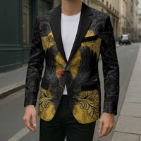 Personalized German Empire Blazer Imperial Black Eagle With Baroque Patterns - Wonder Print Shop