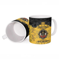 Personalized German Empire Ceramic Mug Imperial Black Eagle With Baroque Patterns - Wonder Print Shop