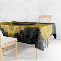 German Empire Tablecloth Imperial Black Eagle With Baroque Patterns - Wonder Print Shop
