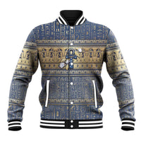 Ankh Egypt Baseball Jacket Egyptian Lotus Flowers