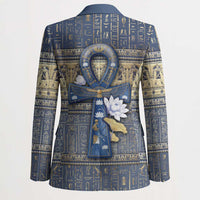 Ankh Egypt Blazer Egyptian Lotus Flowers
