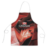 Canada Football Apron Visual Line Abstract Maple Leaf