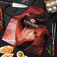 Canada Football Apron Visual Line Abstract Maple Leaf