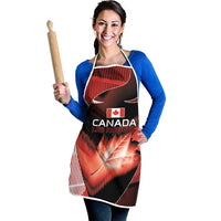 Canada Football Apron Visual Line Abstract Maple Leaf