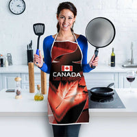 Canada Football Apron Visual Line Abstract Maple Leaf