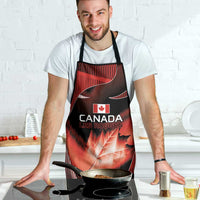 Canada Football Apron Visual Line Abstract Maple Leaf