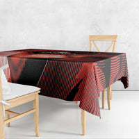 Canada Football Tablecloth Visual Line Abstract Maple Leaf
