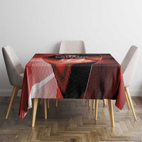 Canada Football Tablecloth Visual Line Abstract Maple Leaf