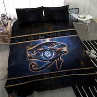 Egypt Eye Of Ra Bedding Set Galaxy Zodiac Universe