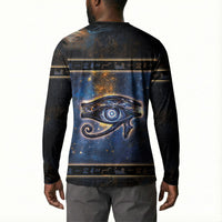 Egypt Eye Of Ra Button Sweatshirt Galaxy Zodiac Universe