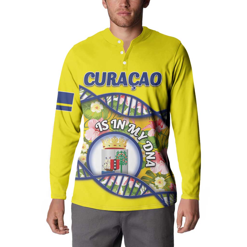 Personalized Curacao Is In My DNA Button Sweatshirt - Wonder Print Shop