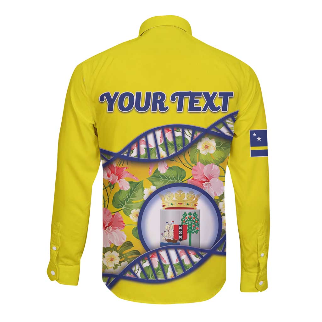 Personalized Curacao Is In My DNA Long Sleeve Button Shirt - Wonder Print Shop