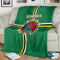 Dominica Blanket Sisserou Parrot With Hibiscus Patterns - Wonder Print Shop