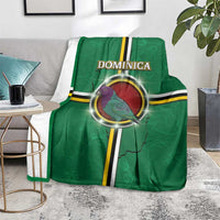 Dominica Blanket Sisserou Parrot With Hibiscus Patterns - Wonder Print Shop