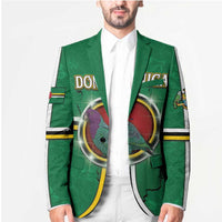 Personalized Dominica Blazer Sisserou Parrot With Hibiscus Patterns - Wonder Print Shop