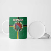 Personalized Dominica Ceramic Mug Sisserou Parrot With Hibiscus Patterns - Wonder Print Shop