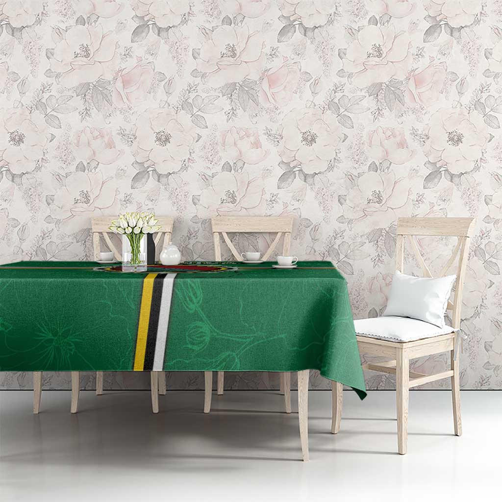 Dominica Tablecloth Sisserou Parrot With Hibiscus Patterns - Wonder Print Shop
