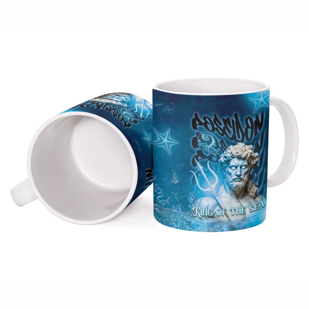 Poseidon Ceramic Mug God Of The Sea - Wonder Print Shop